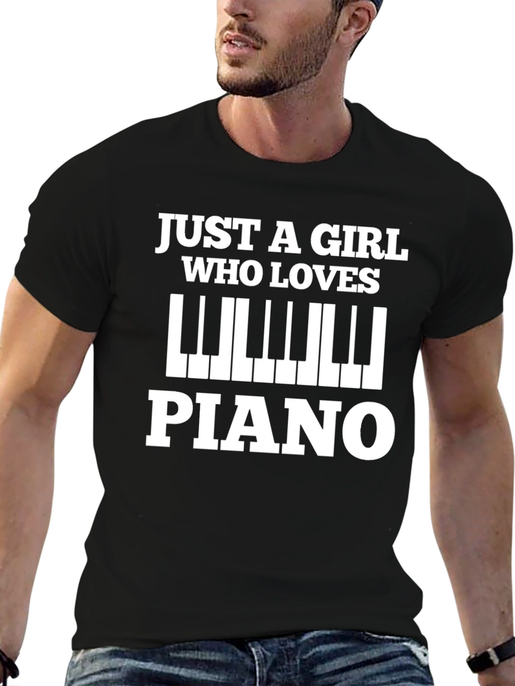 Just A Girl Who Loves Piano T-Shirt