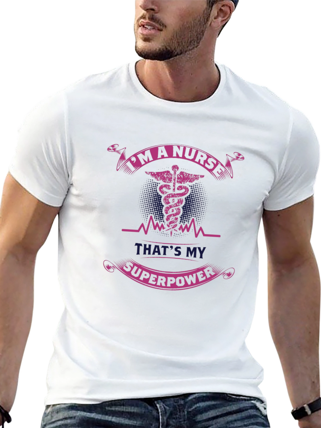 Nurse Superpower Graphic T-Shirt