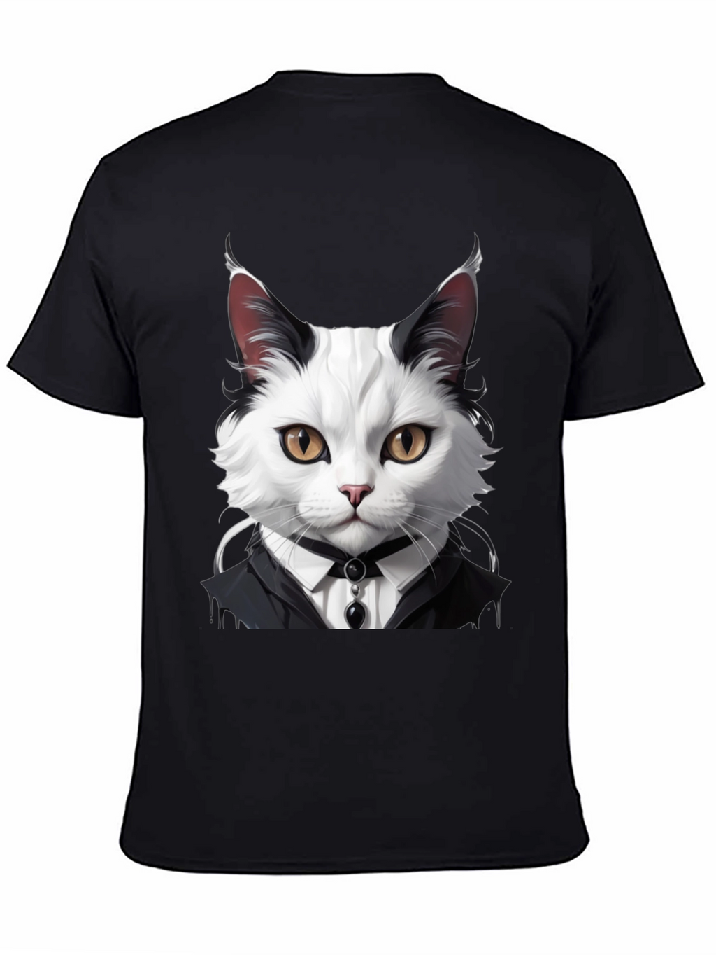 Cat Tuxedo T-Shirt - Feline Formal Wear