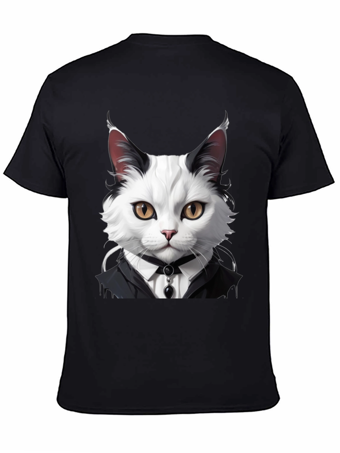 Cat Tuxedo T-Shirt - Feline Formal Wear