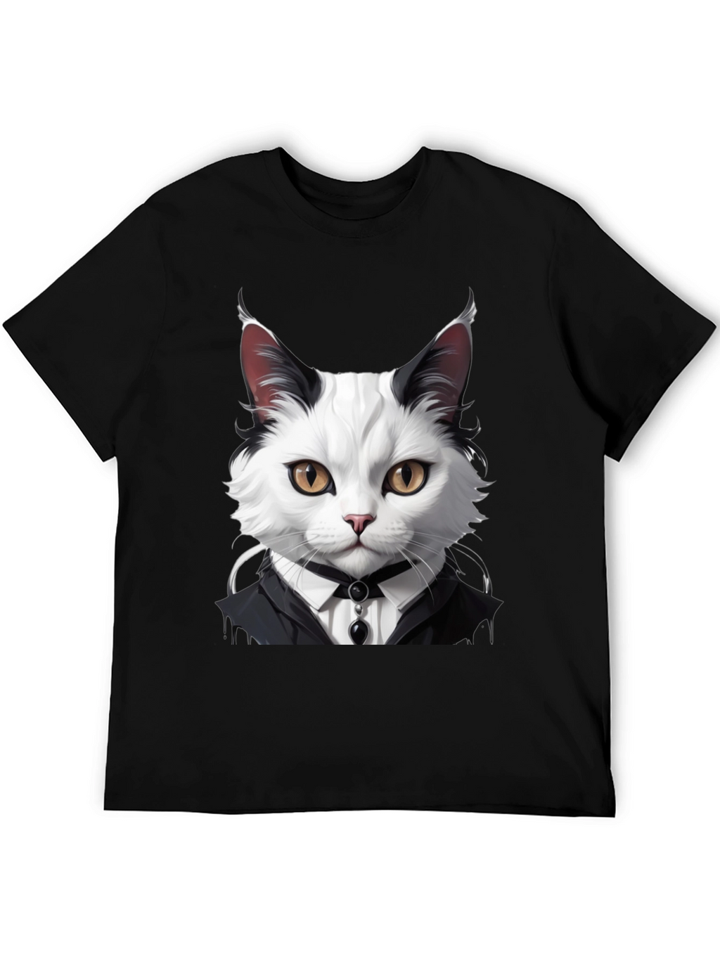 Cat Tuxedo T-Shirt - Feline Formal Wear