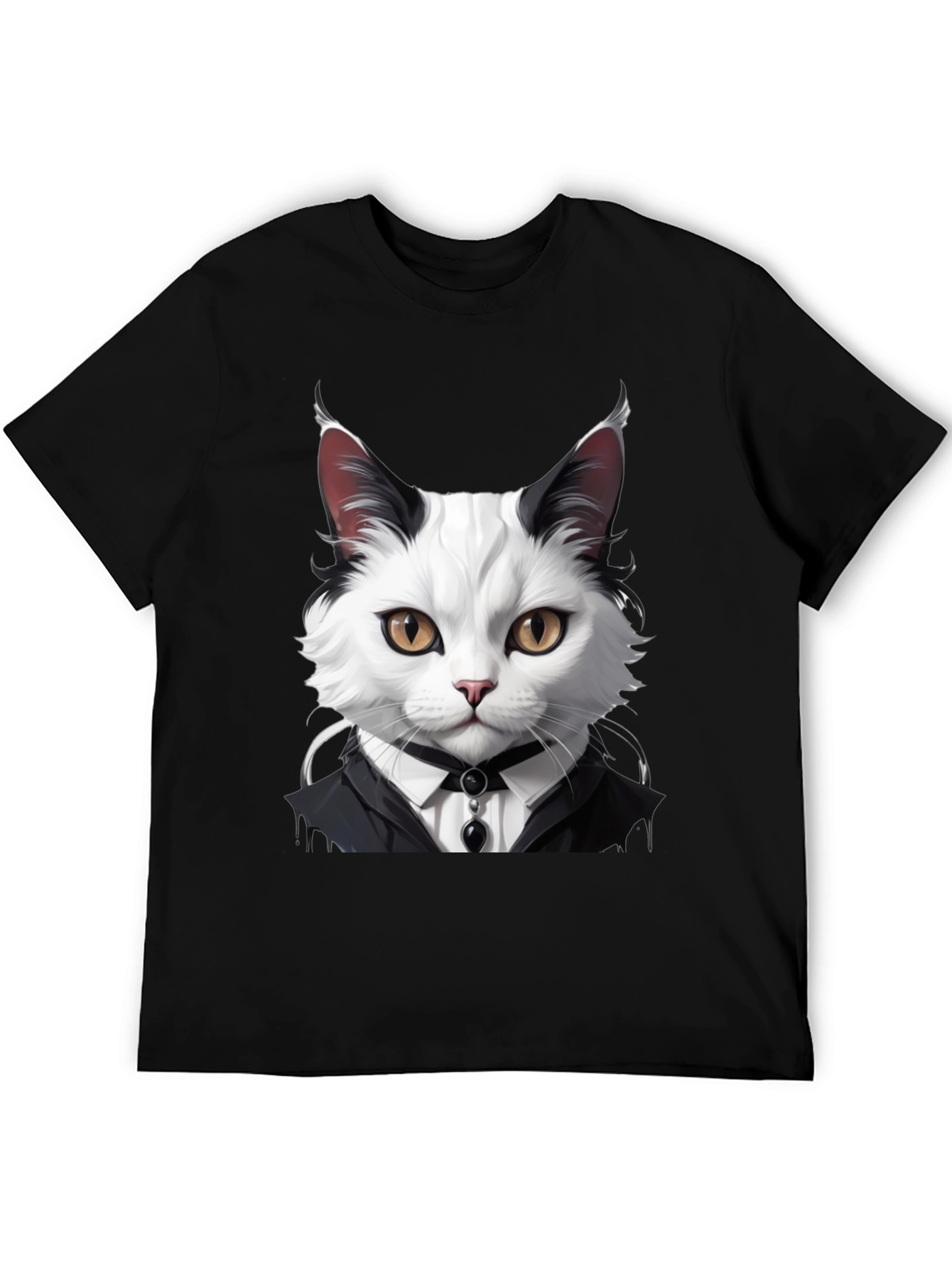 Cat Tuxedo T-Shirt - Feline Formal Wear