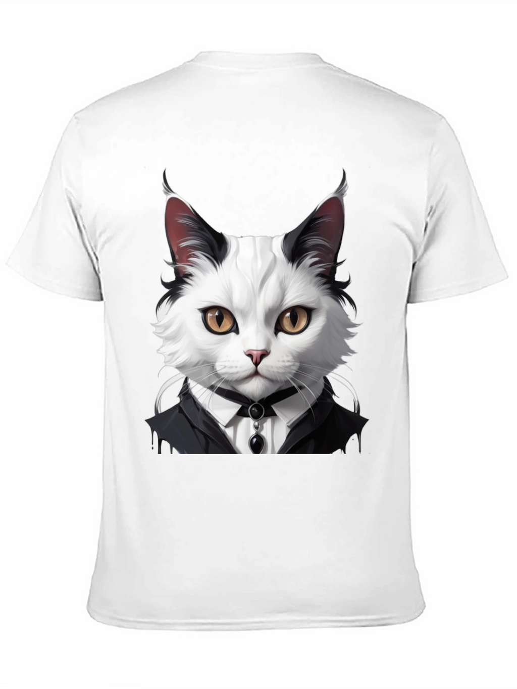 Cat Tuxedo T-Shirt - Feline Formal Wear