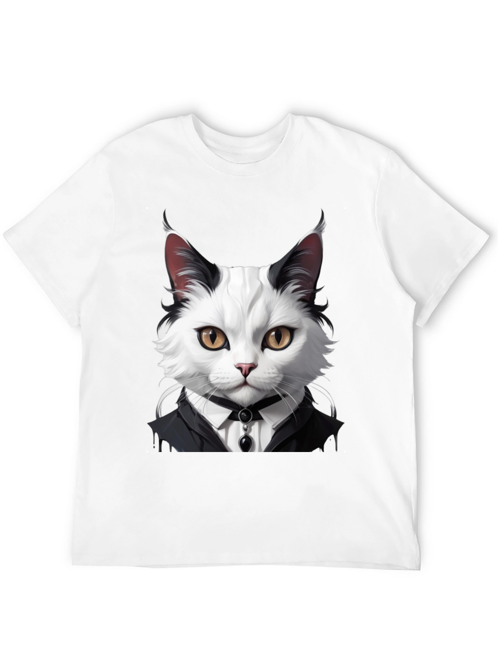 Cat Tuxedo T-Shirt - Feline Formal Wear