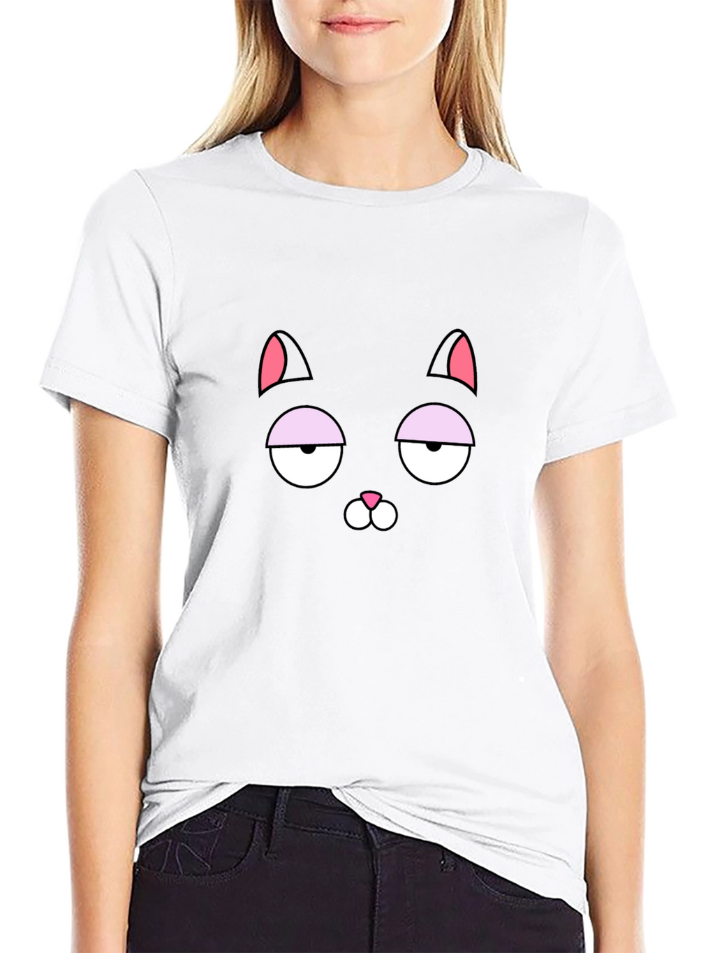 Sarcastic Black Cat Graphic Tee - Unisex