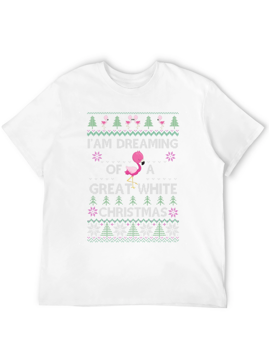 Flamingo Great White Christmas T-Shirt