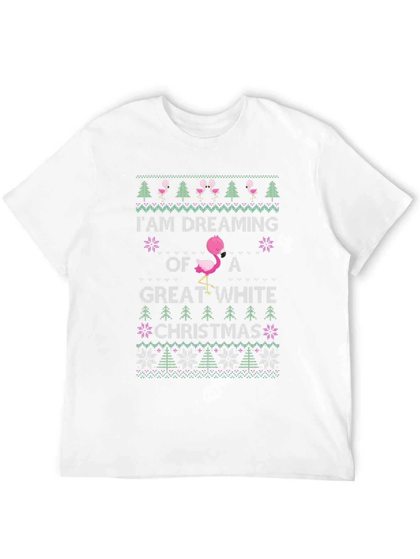 Flamingo Great White Christmas T-Shirt