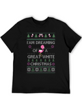 Flamingo Great White Christmas T-Shirt
