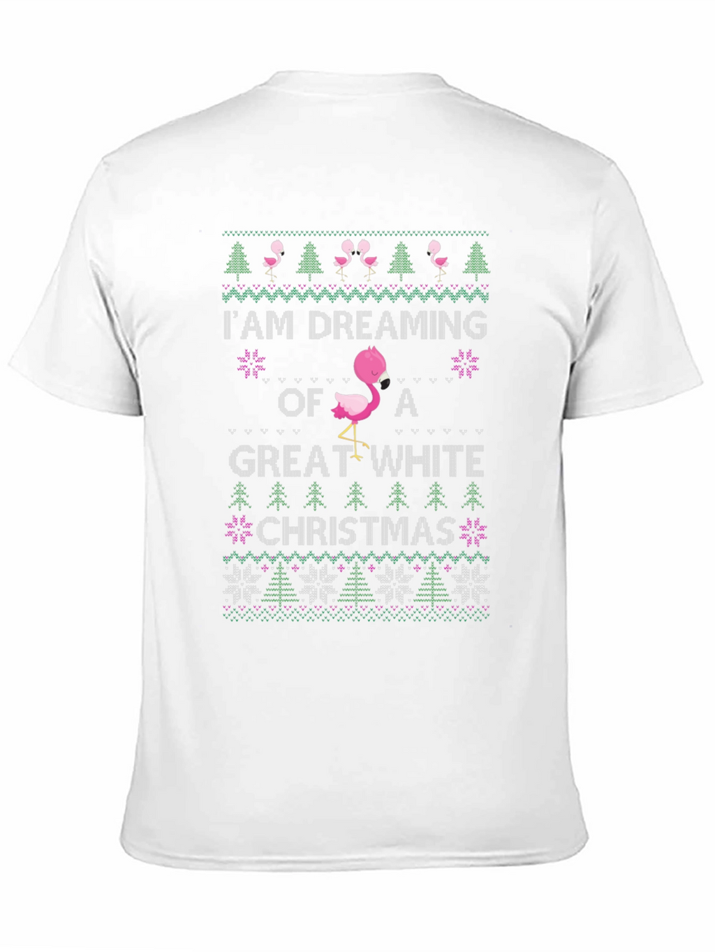 Flamingo Great White Christmas T-Shirt