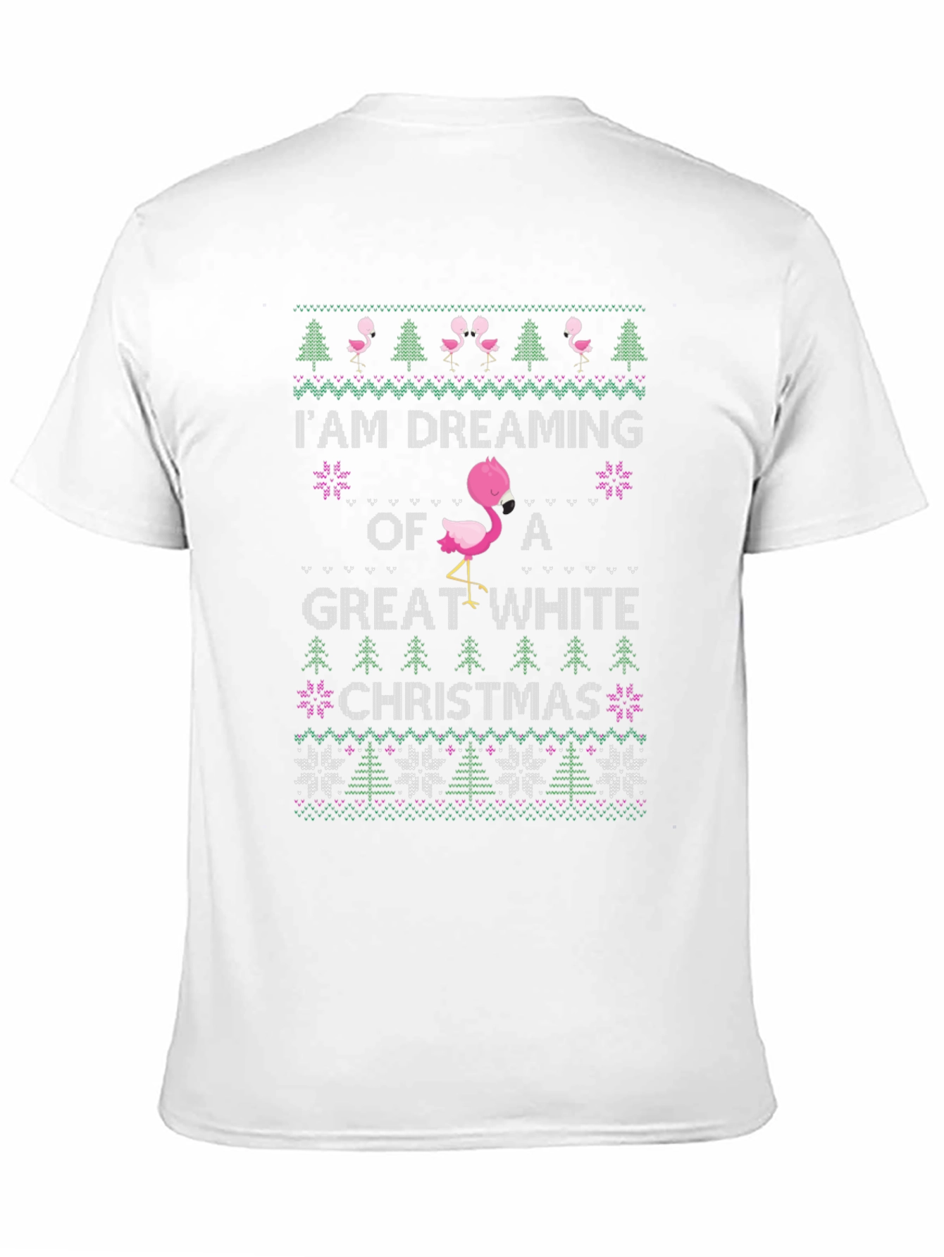 Flamingo Great White Christmas T-Shirt