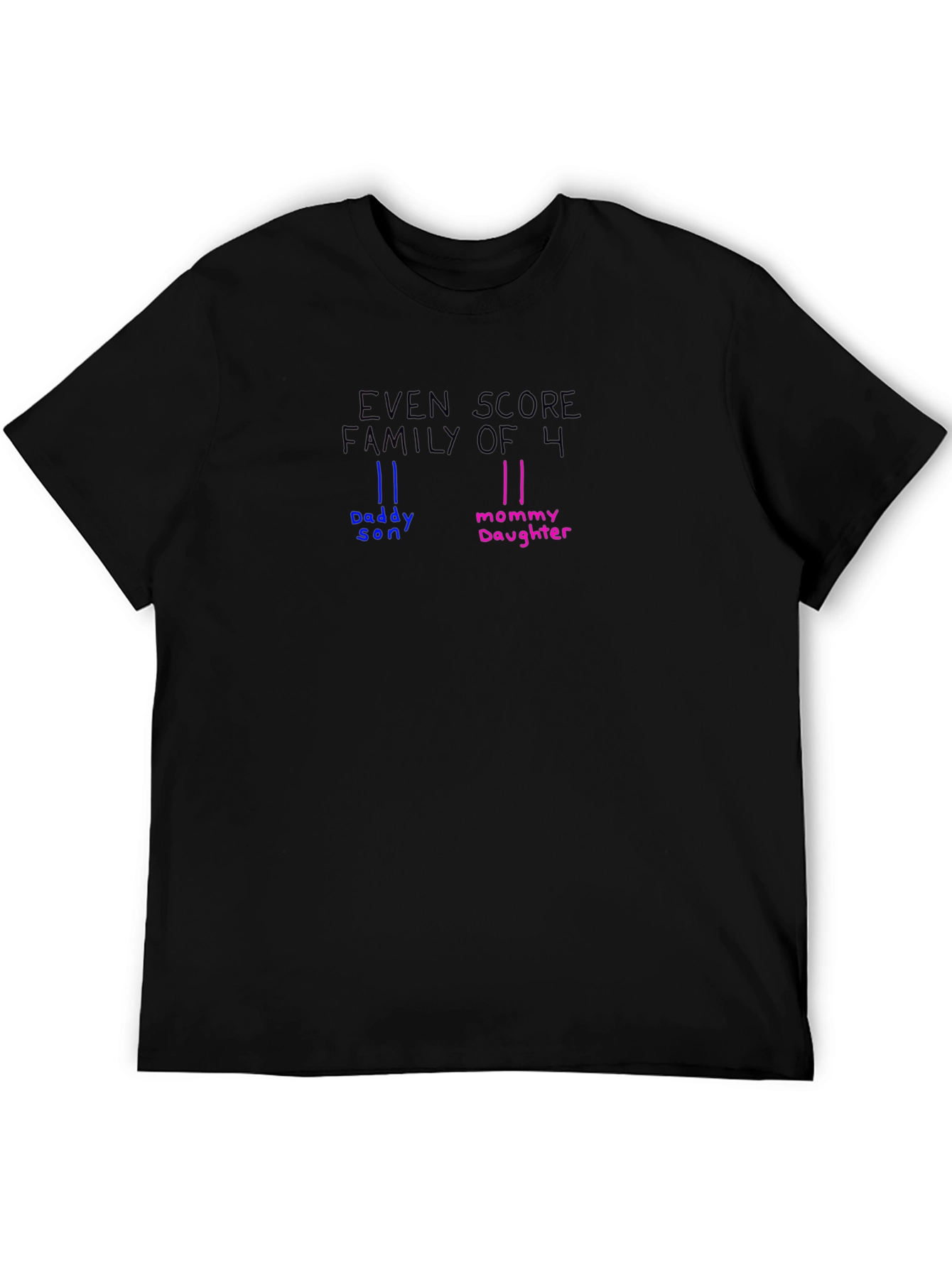 Even Score Family of 4 Crewneck T-Shirt
