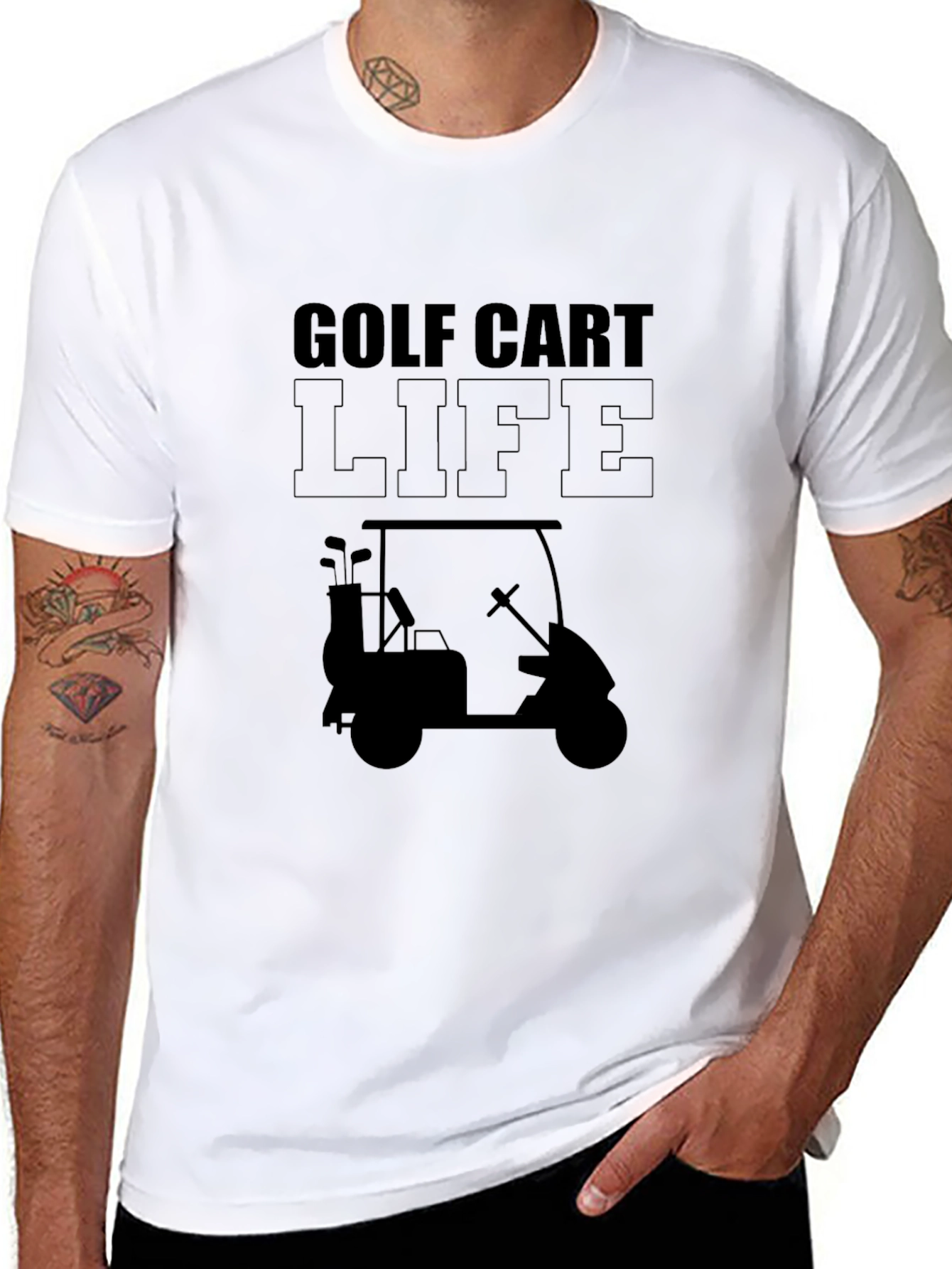 Golf Cart Life Graphic T-Shirt