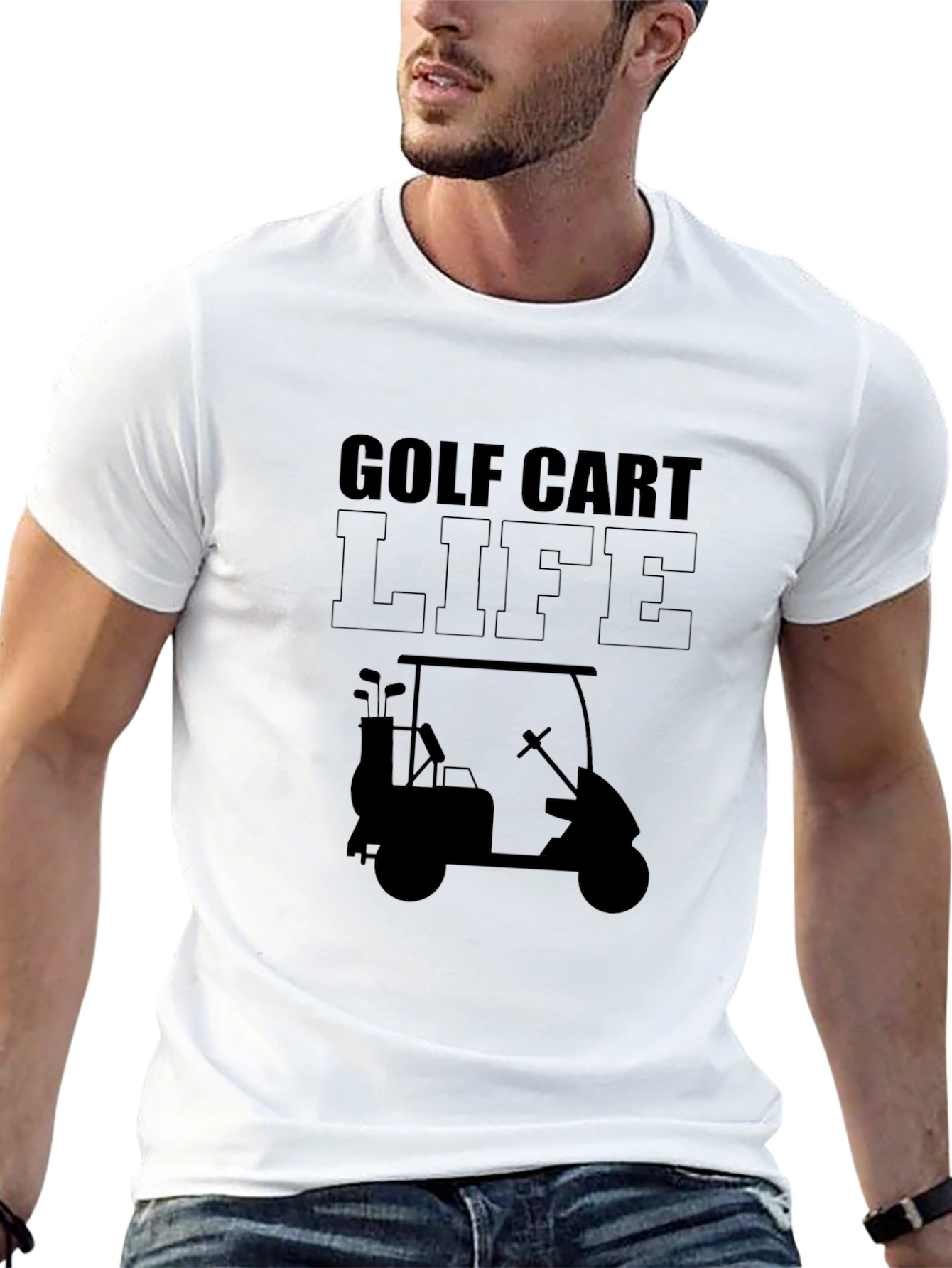 Golf Cart Life Graphic T-Shirt
