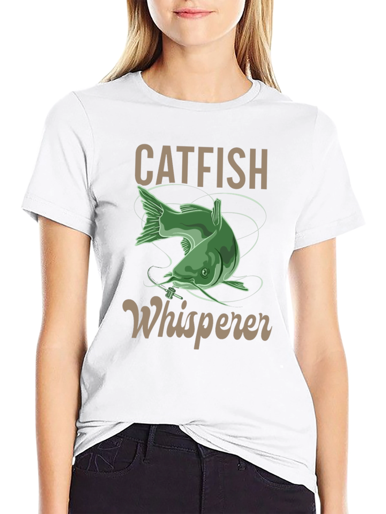 Catfish Whisperer Graphic T-Shirt - Fishing Lover Gift