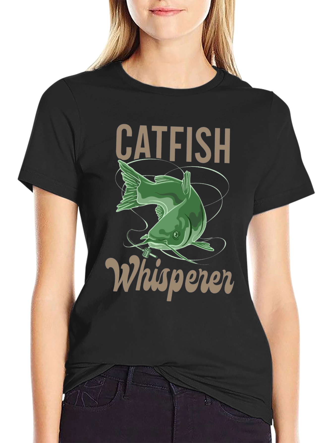 Catfish Whisperer Graphic T-Shirt - Fishing Lover Gift