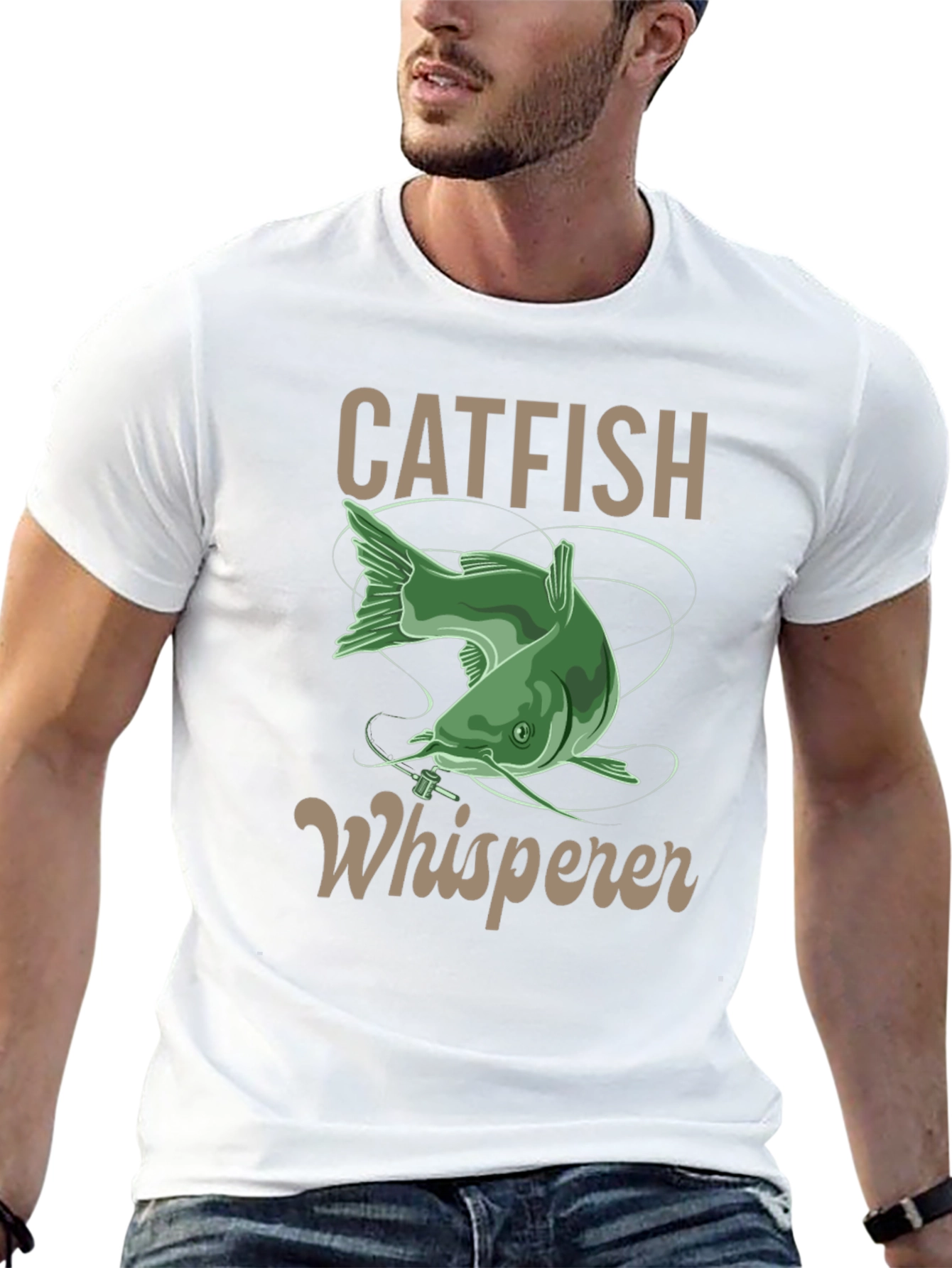 Catfish Whisperer Graphic T-Shirt - Fishing Lover Gift