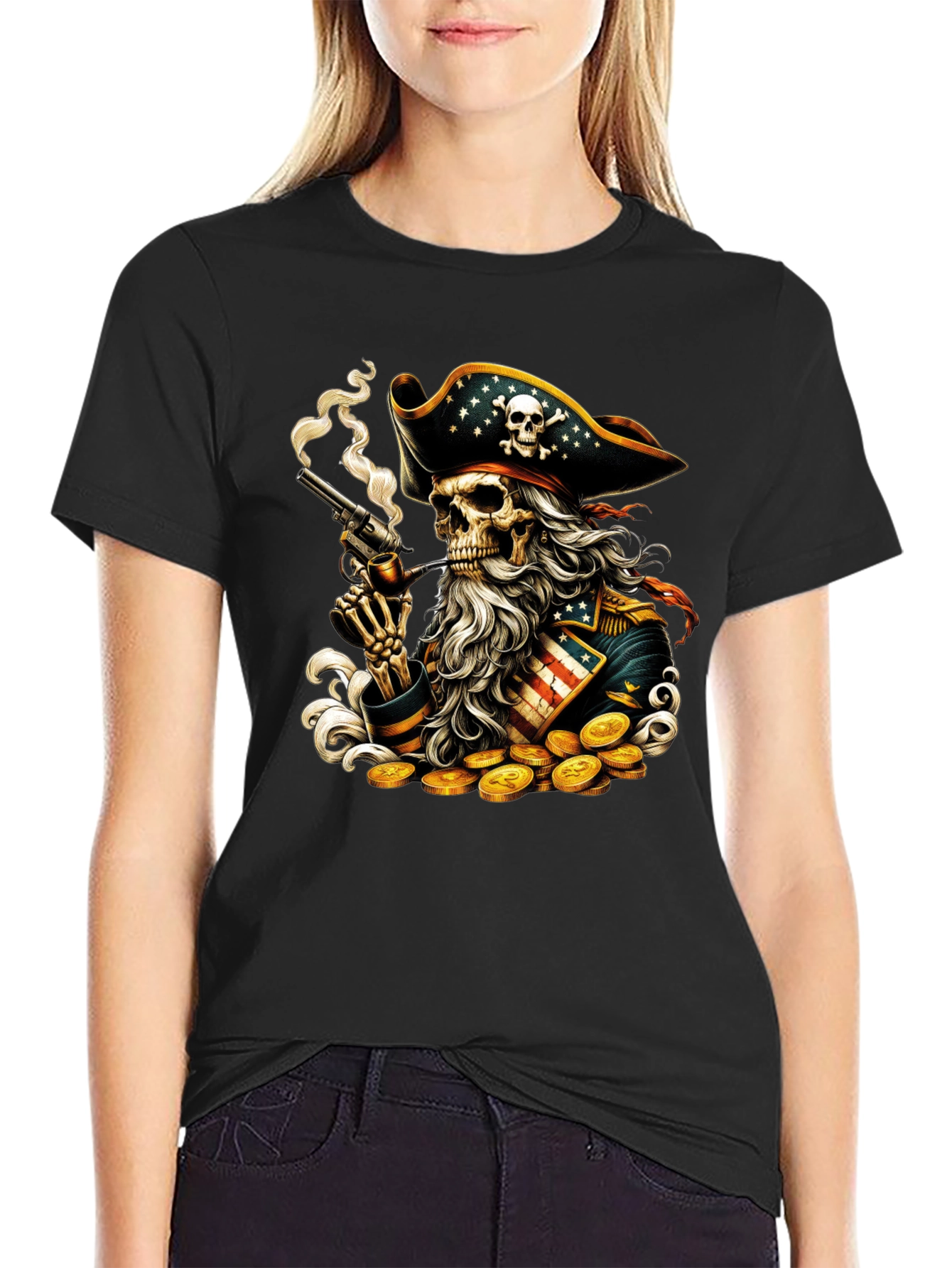 Pirate Skeleton Graphic Tee