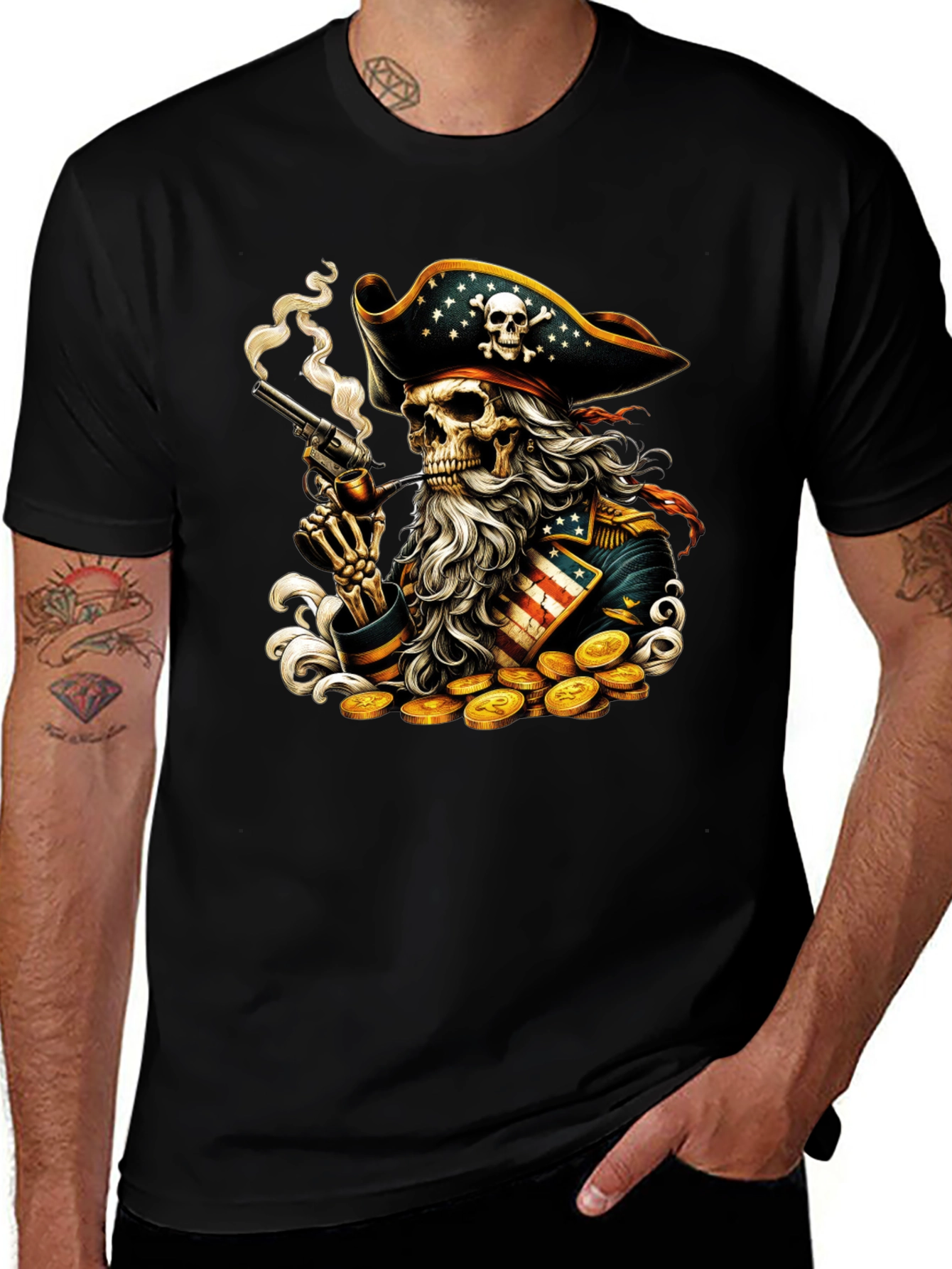 Pirate Skeleton Graphic Tee