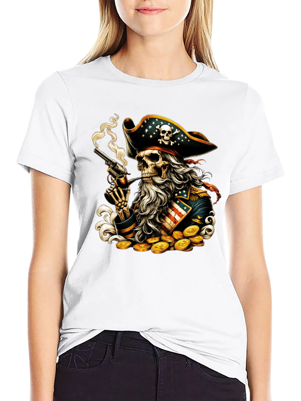 Pirate Skeleton Graphic Tee