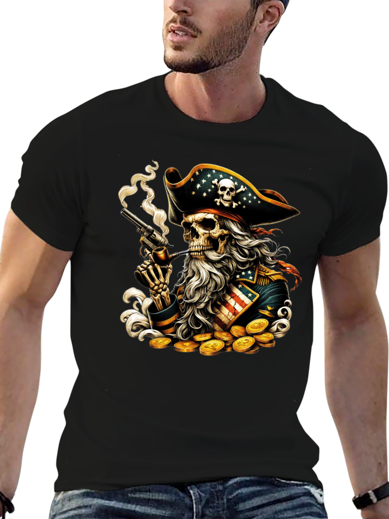 Pirate Skeleton Graphic Tee