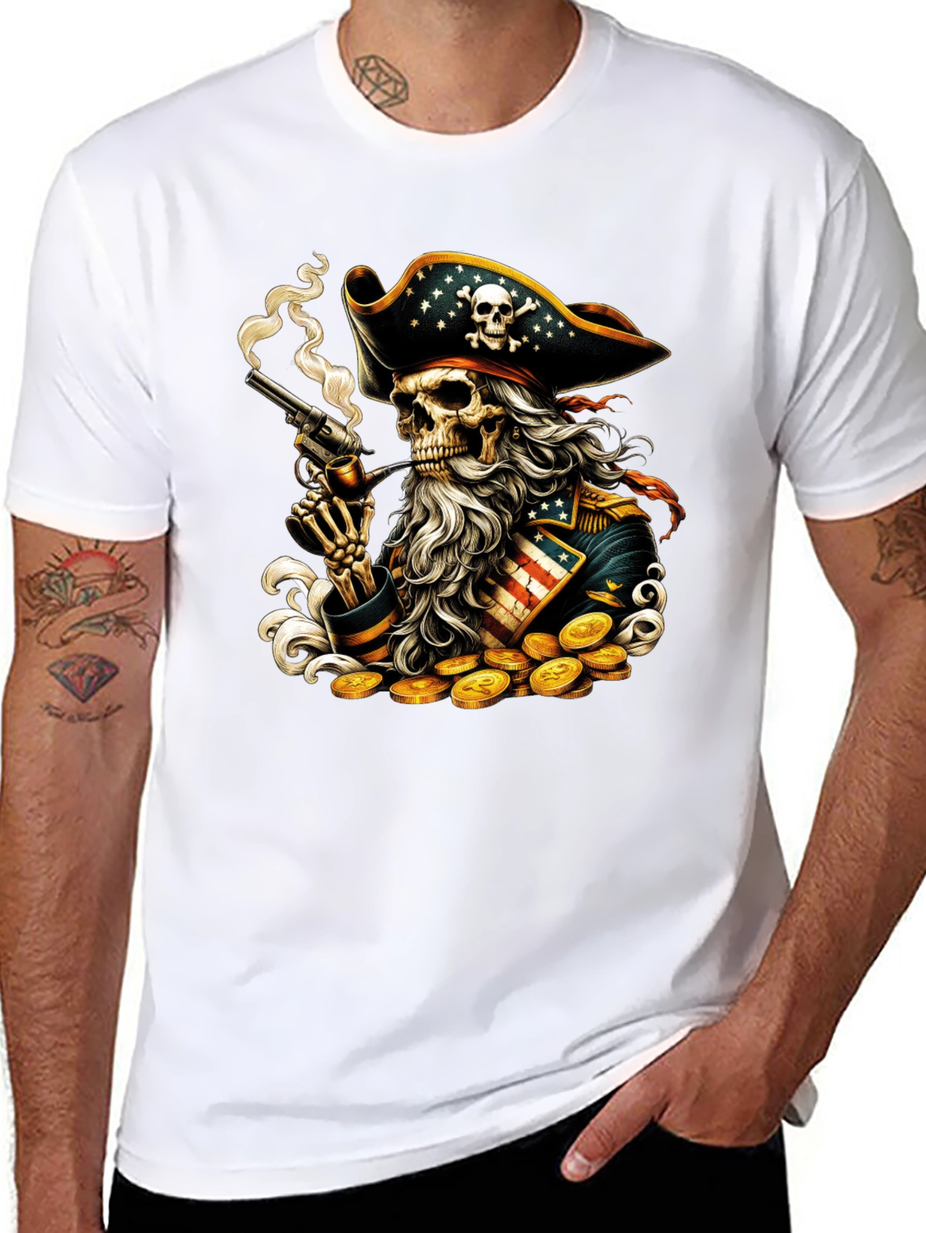 Pirate Skeleton Graphic Tee