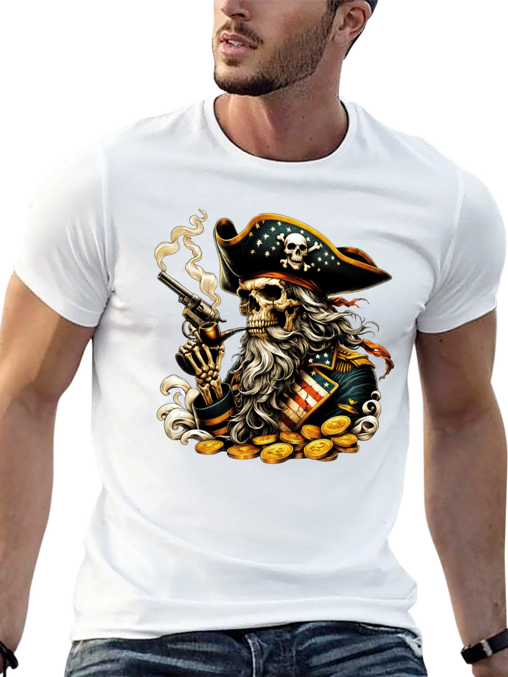Pirate Skeleton Graphic Tee