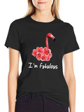 Fabulous Flamingo Rose T-Shirt