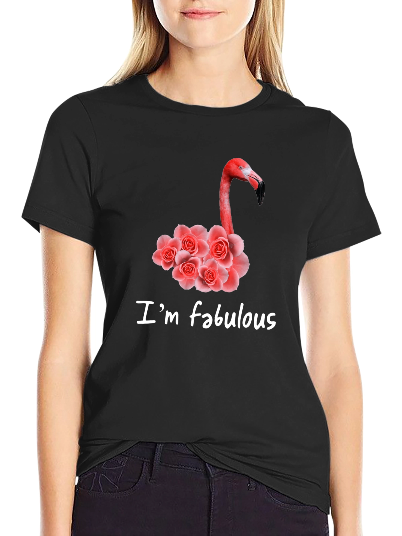 Fabulous Flamingo Rose T-Shirt
