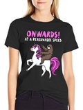 Sloth Riding Unicorn Graphic T-Shirt