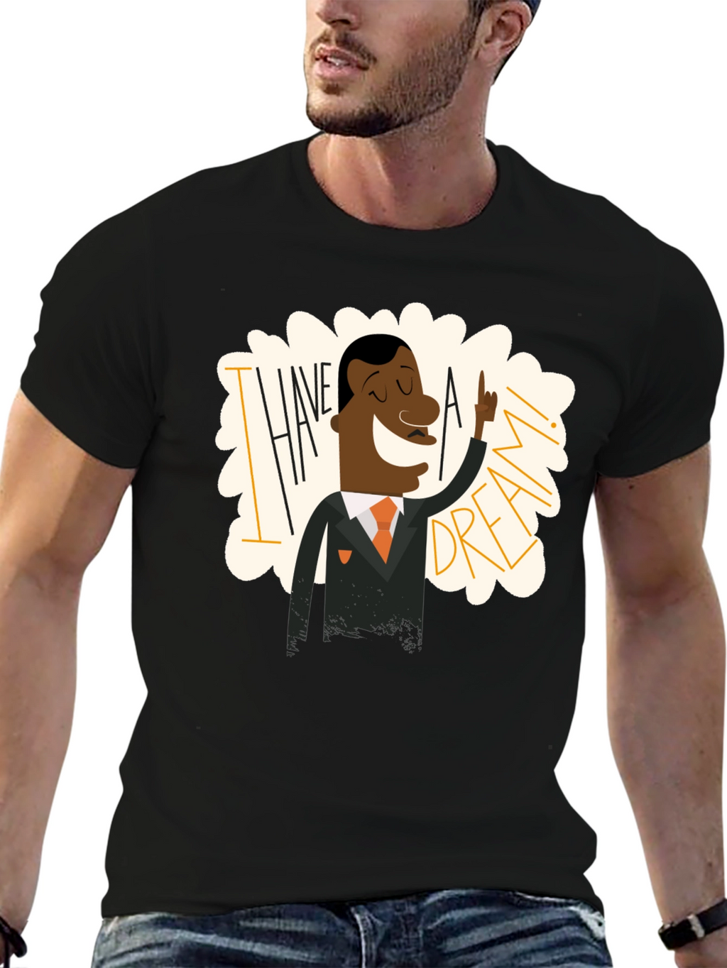 I Have a Dream MLK Graphic Tee - Black