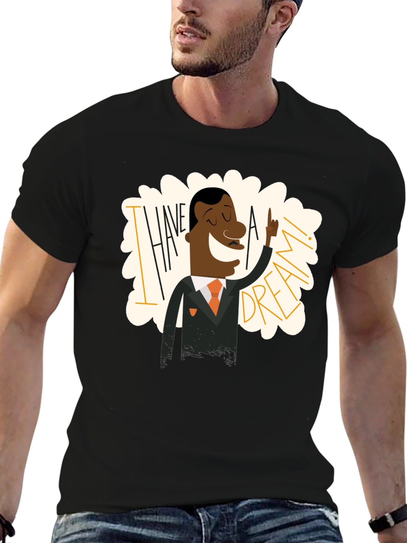 I Have a Dream MLK Graphic Tee - Black