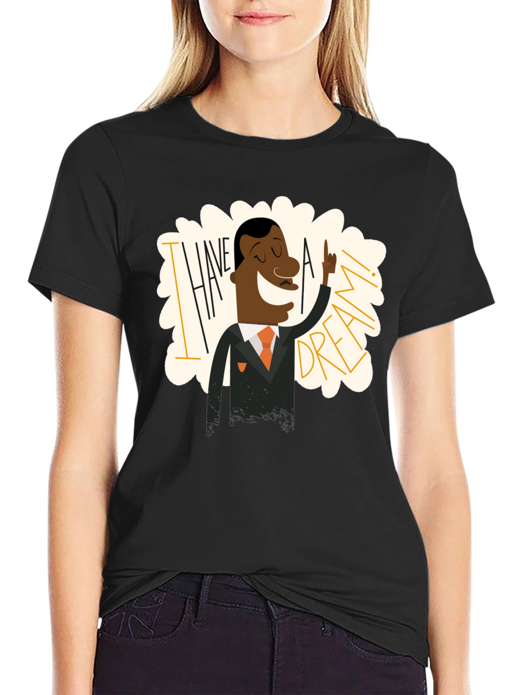 I Have a Dream MLK Graphic Tee - Black