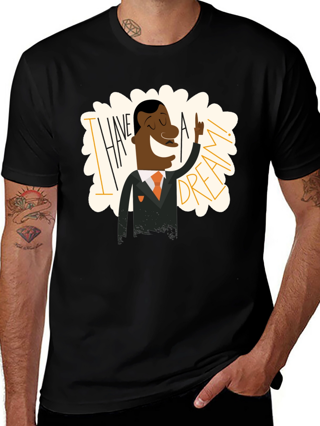 I Have a Dream MLK Graphic Tee - Black