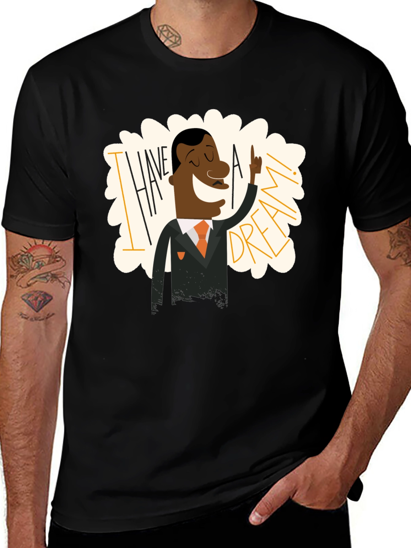 I Have a Dream MLK Graphic Tee - Black