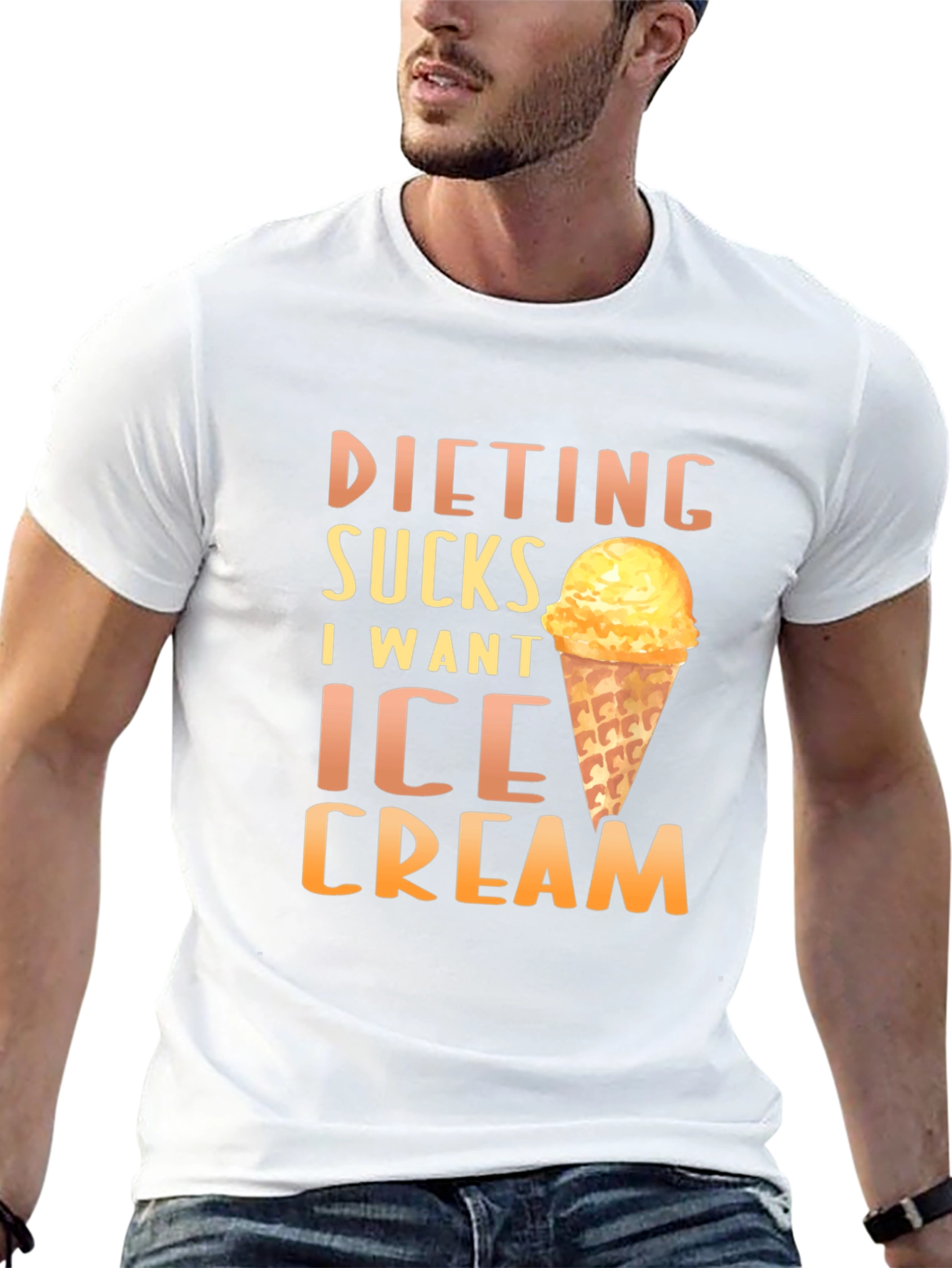 Dieting Sucks Ice Cream T-Shirt