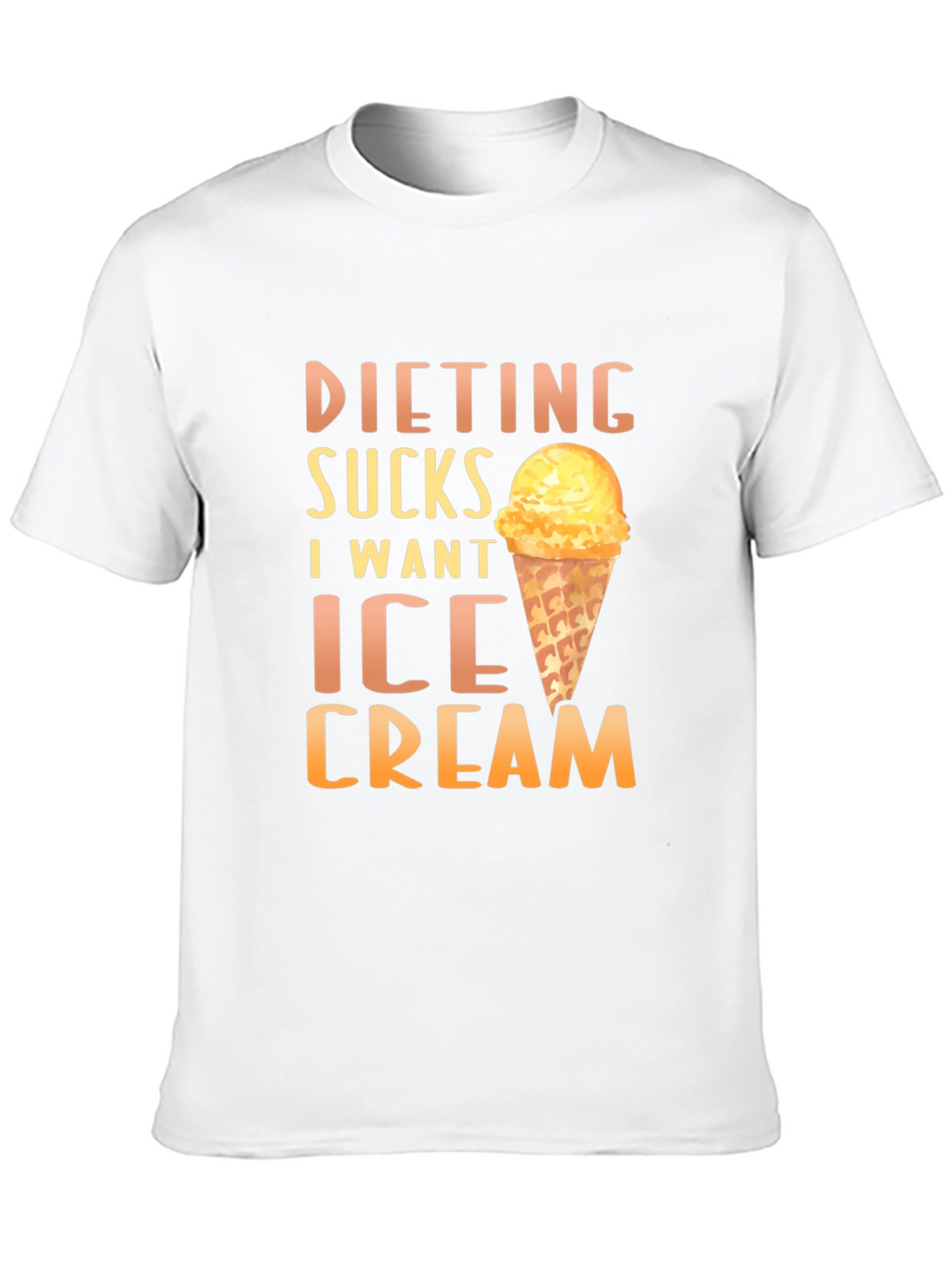 Dieting Sucks Ice Cream T-Shirt