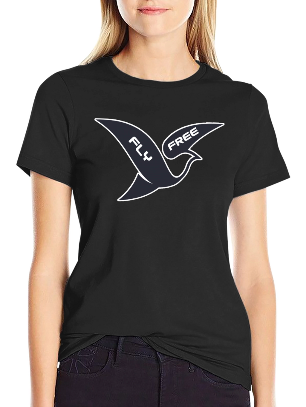Fly Free Graphic Tee - Mens Casual Shirt