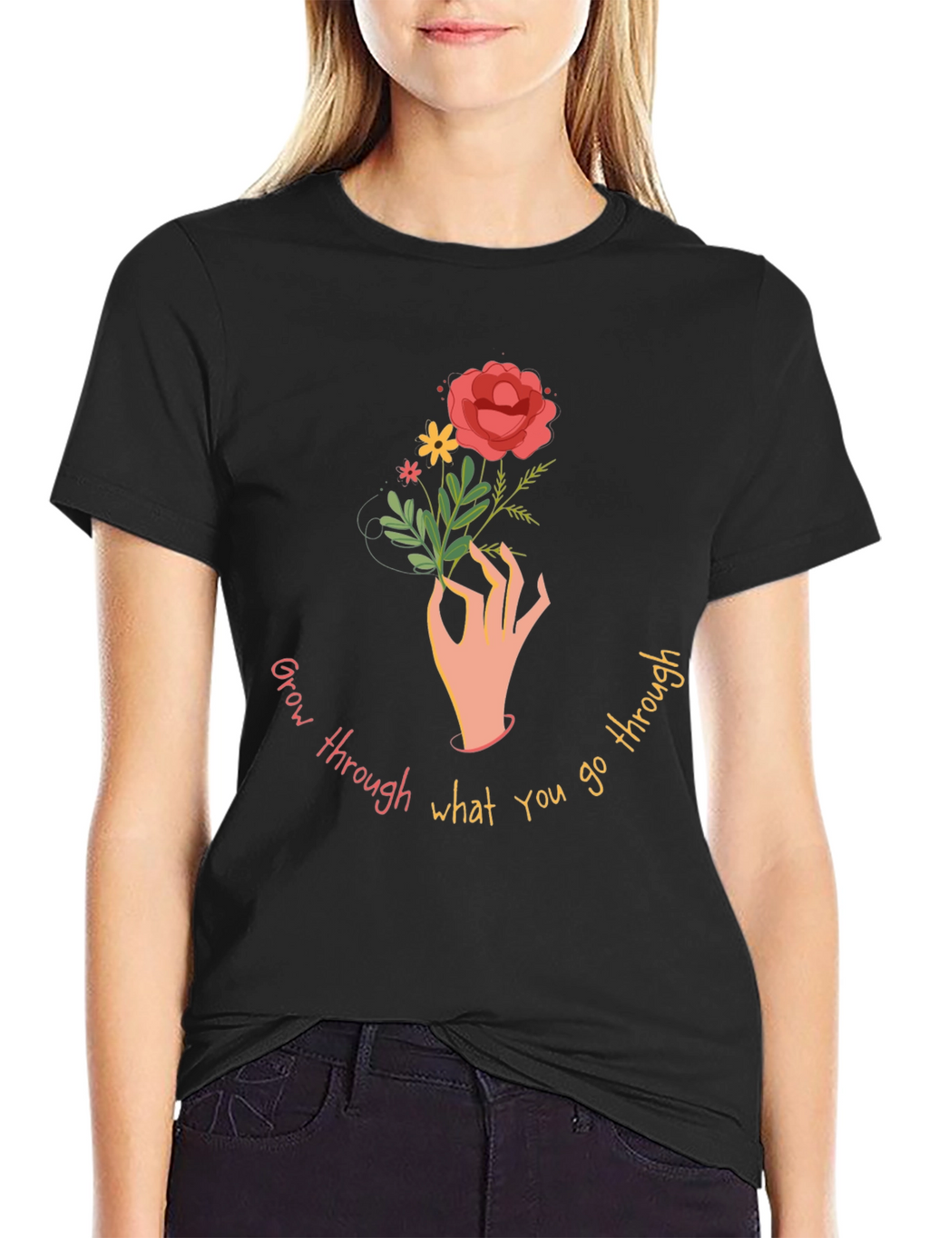 Grow Through What You Go Through Graphic Tee