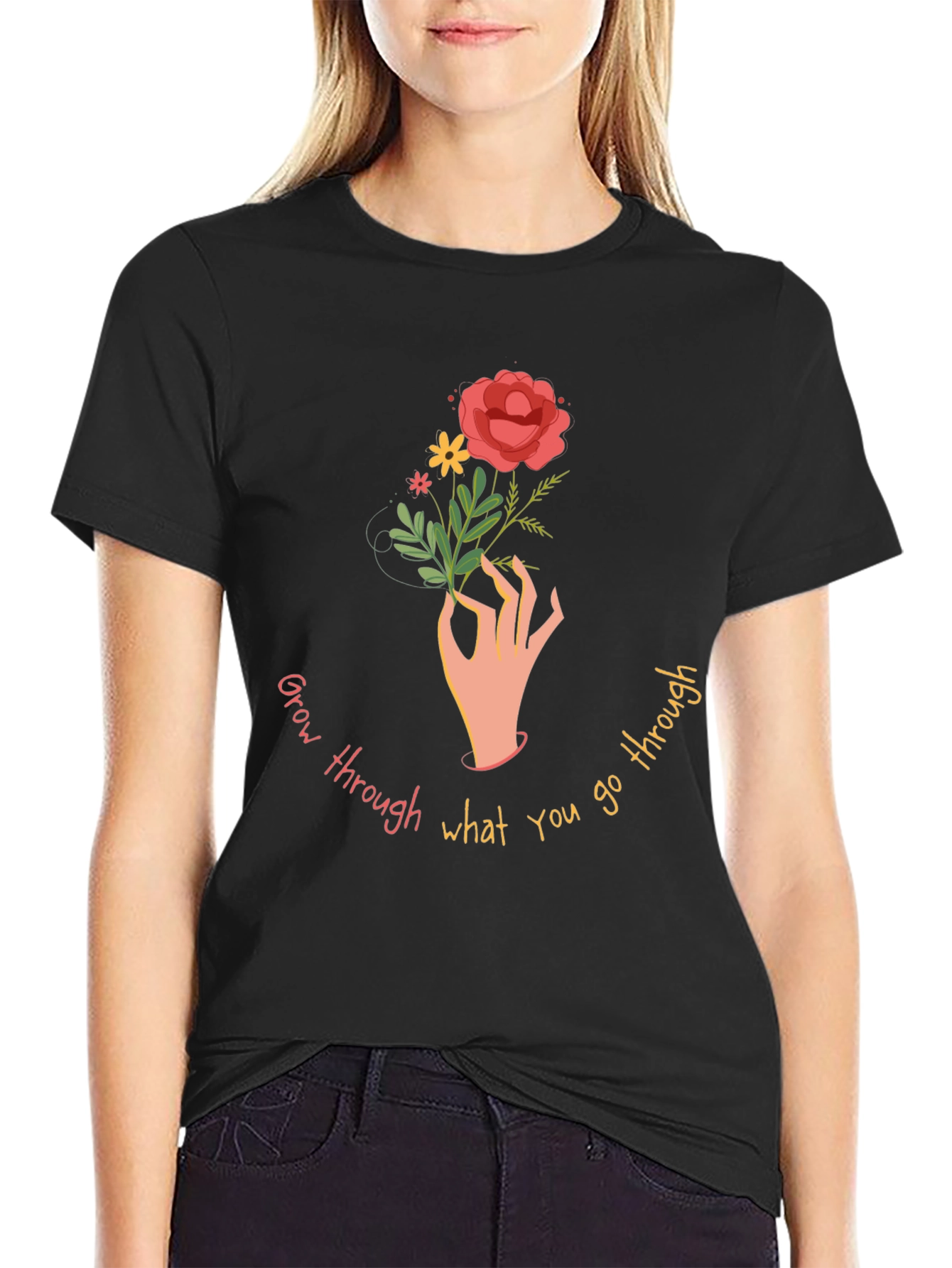 Grow Through What You Go Through Graphic Tee