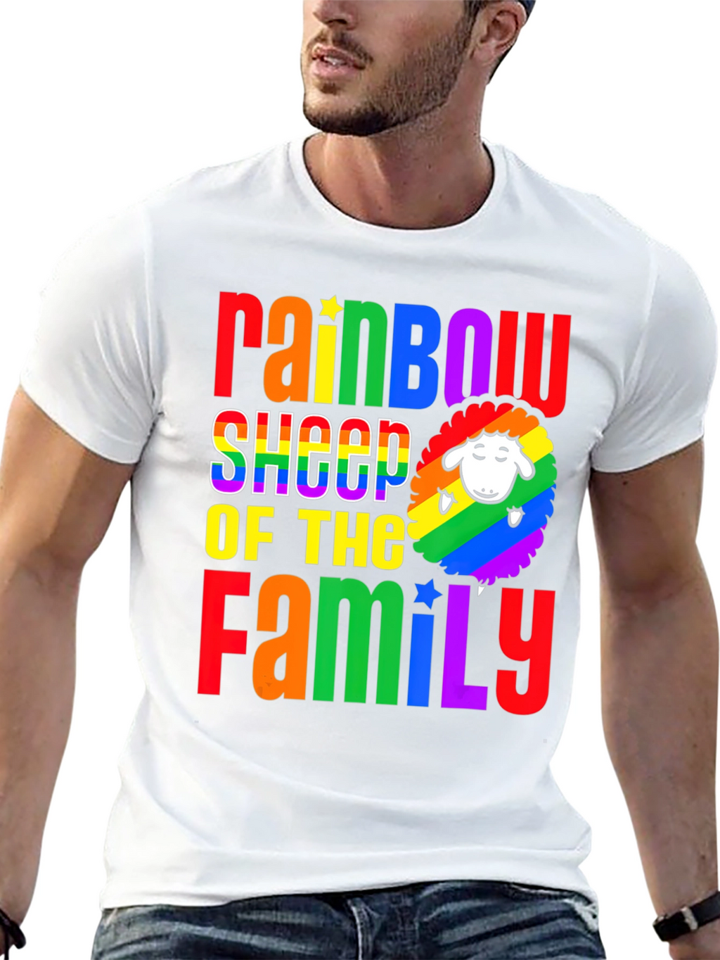 Rainbow Sheep of the Family Pride T-Shirt
