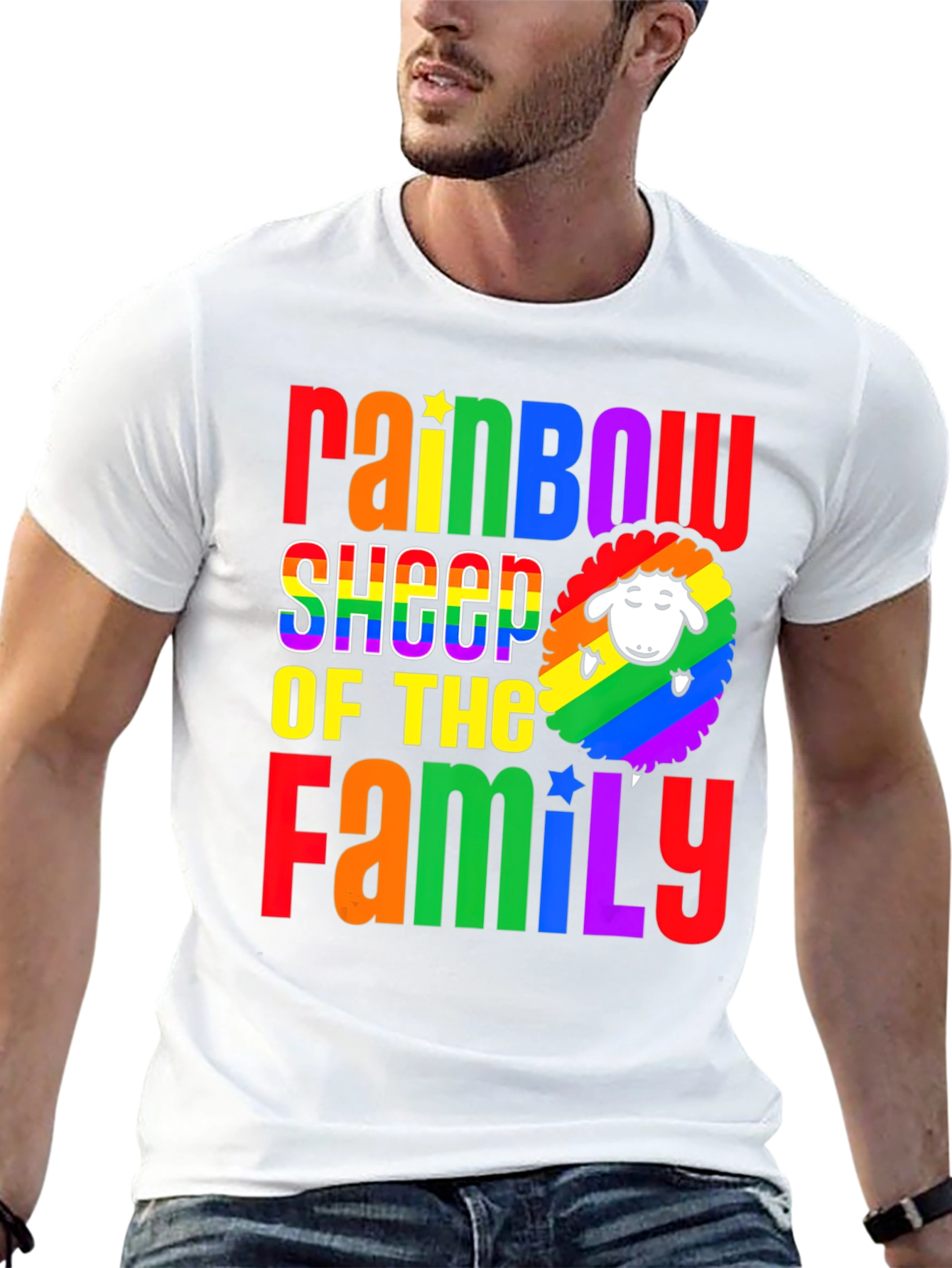 Rainbow Sheep of the Family Pride T-Shirt