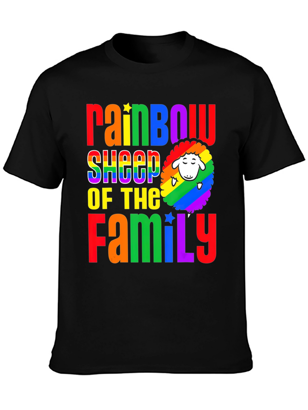 Rainbow Sheep of the Family Pride T-Shirt