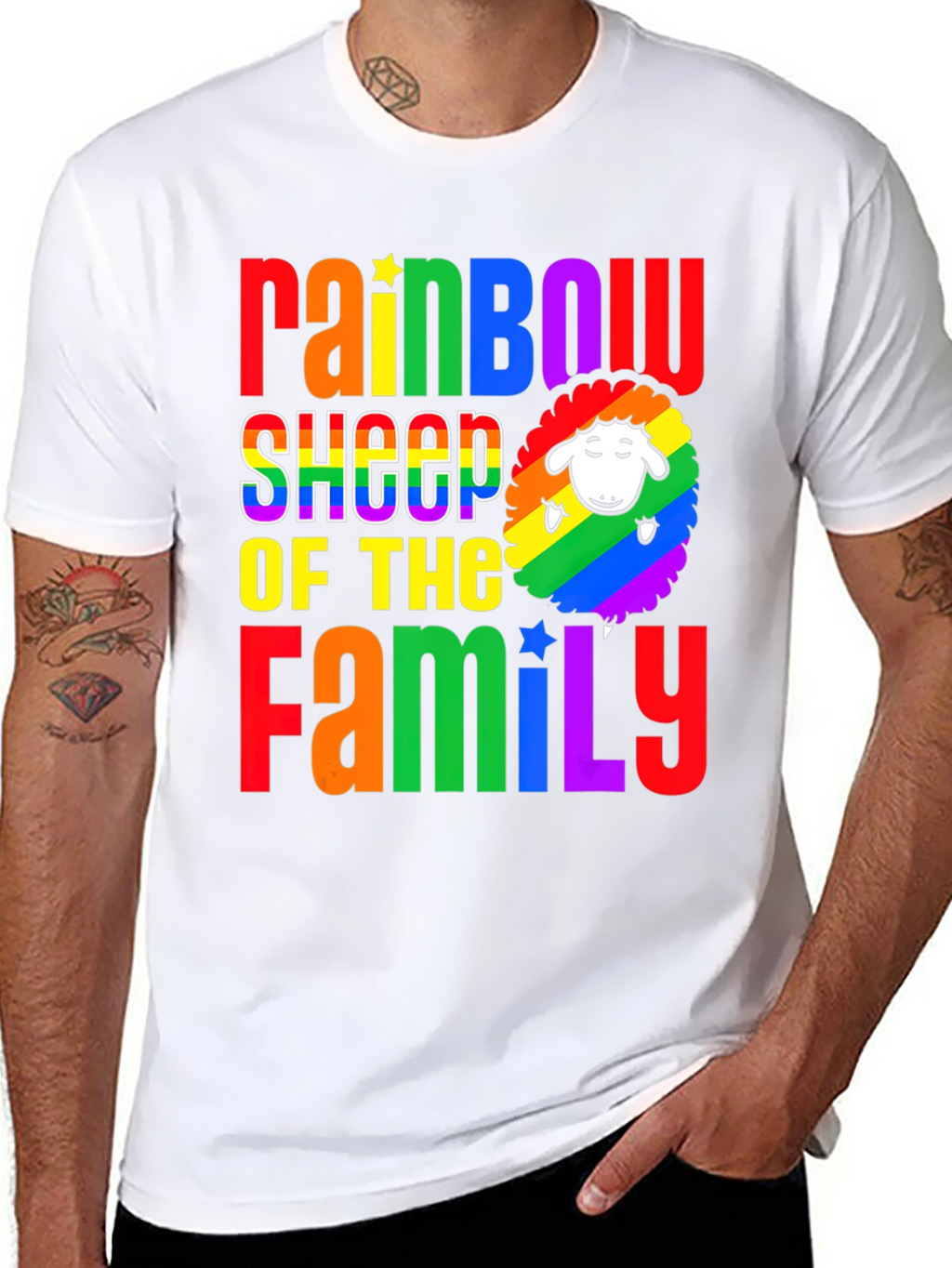 Rainbow Sheep of the Family Pride T-Shirt