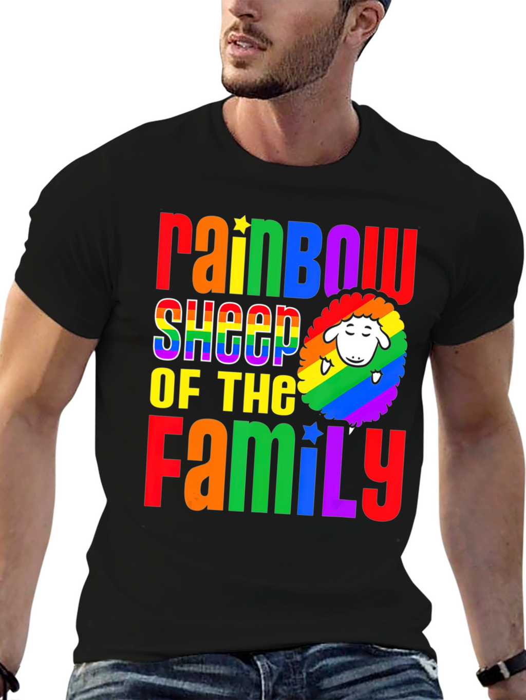 Rainbow Sheep of the Family Pride T-Shirt