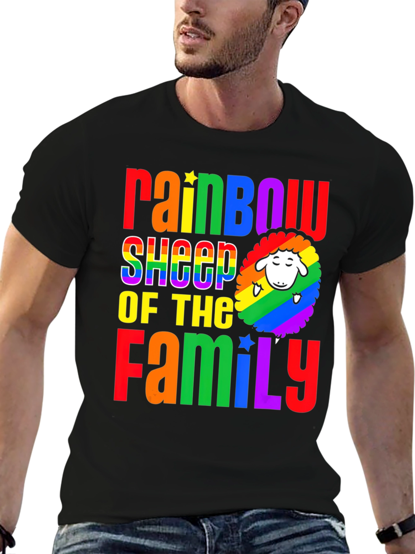 Rainbow Sheep of the Family Pride T-Shirt