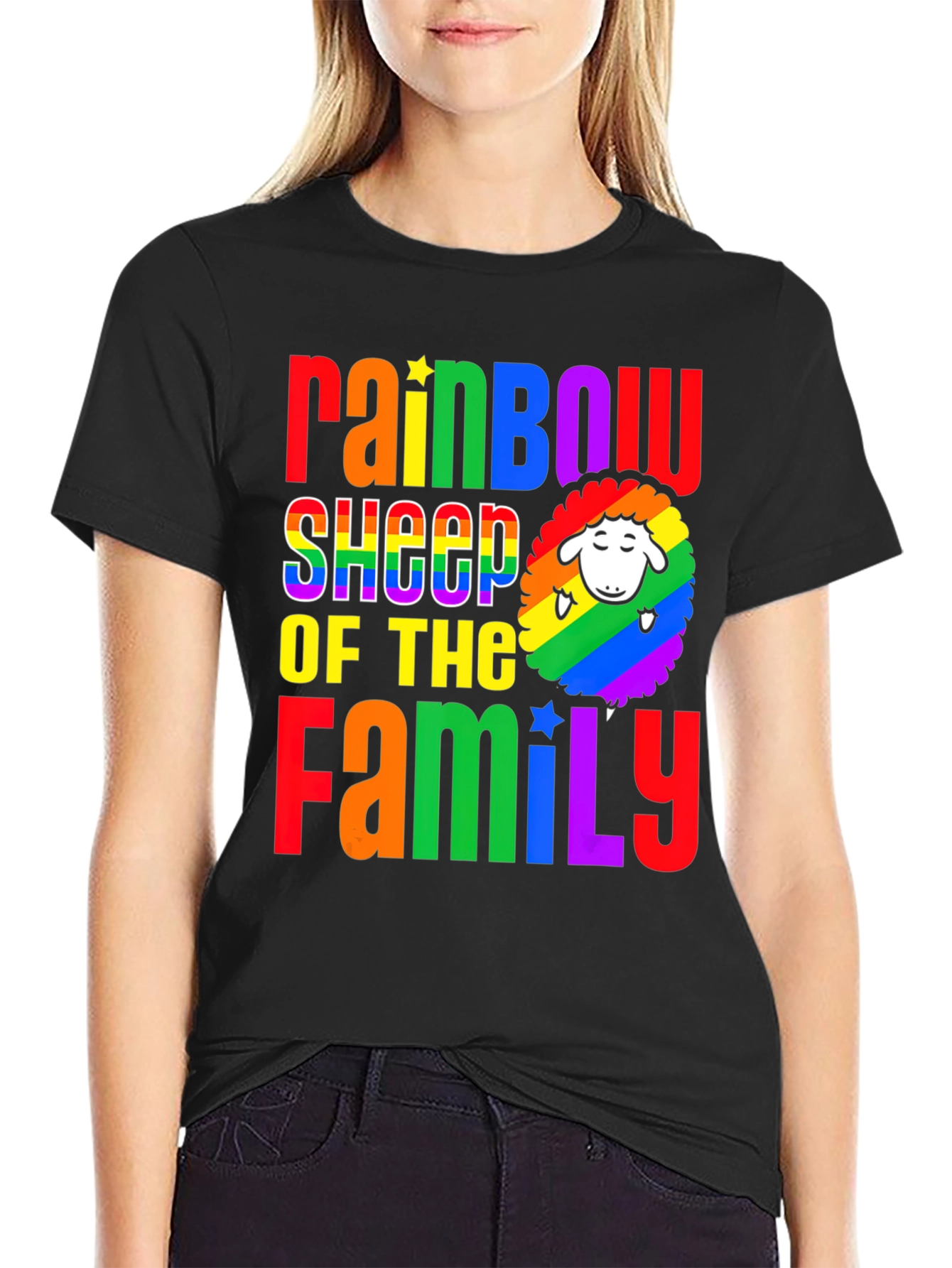 Rainbow Sheep of the Family Pride T-Shirt