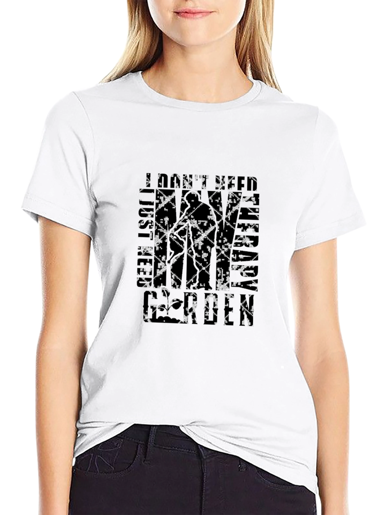 Distressed Graphic Tee - I Dont Need Google