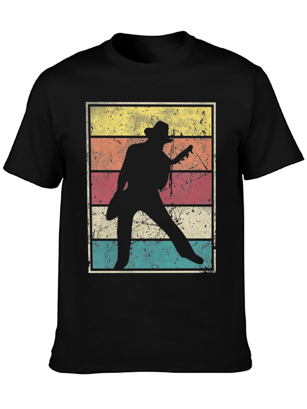 Retro Guitar Player T-Shirt