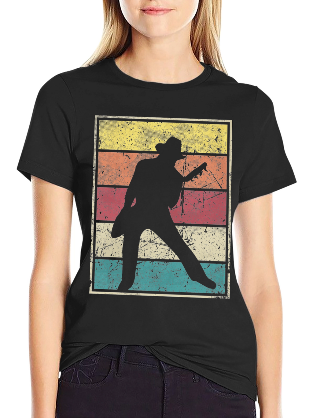 Retro Guitar Player T-Shirt