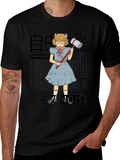 T-Shirt with Anime Girl Graphic